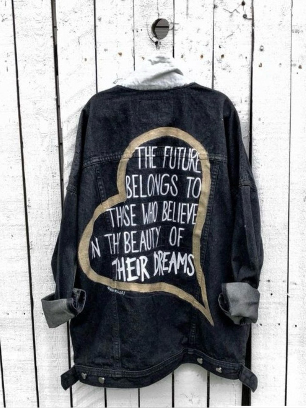 Wren & Glory Hand Painted Denim Jacket